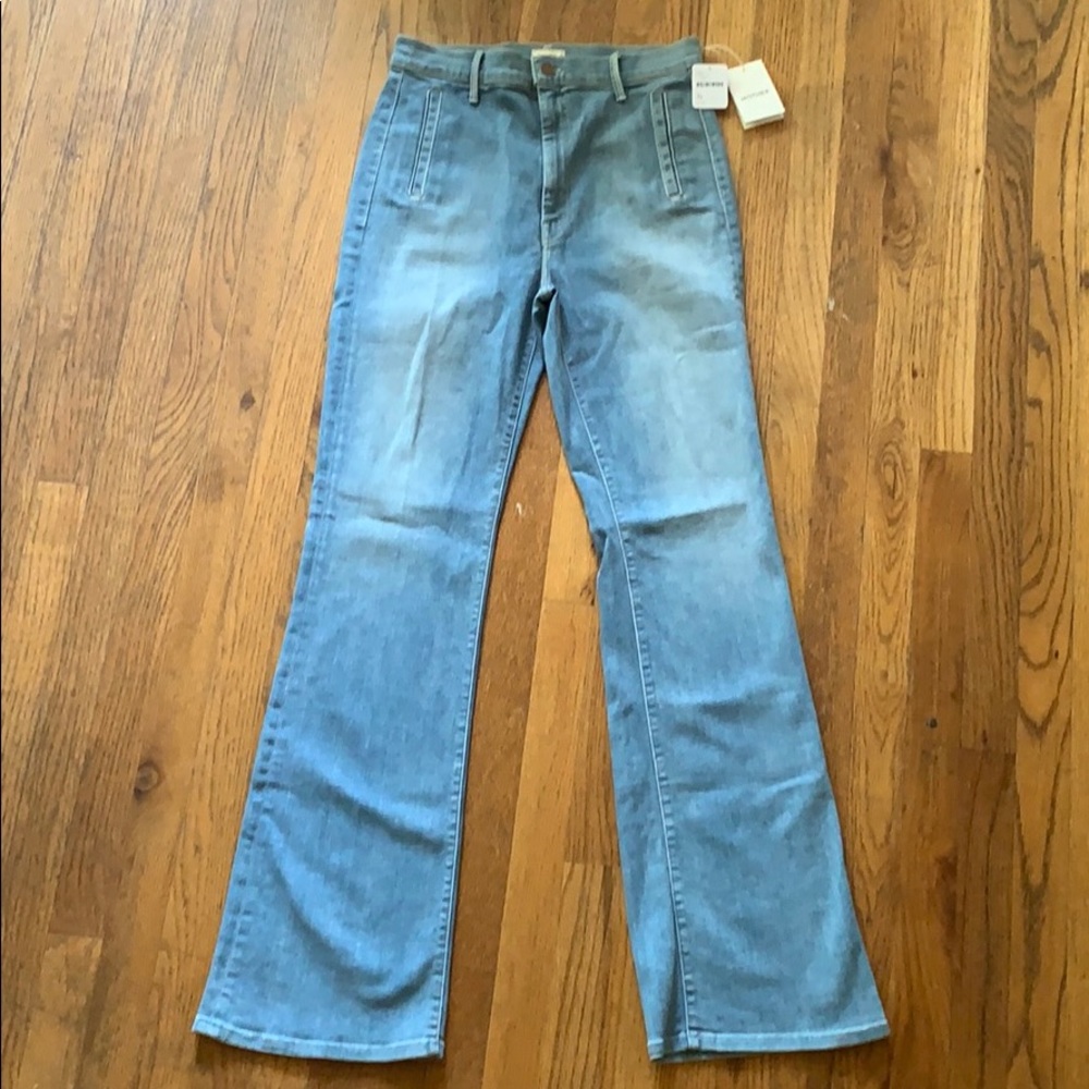 MOTHER The Drama High Waisted Flare Jean, NWT